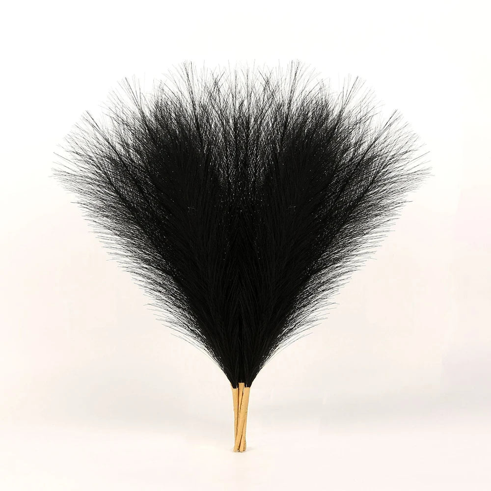 55cm 10pcs Artificial Pampas Grass Bouquet Fake Flower for Wedding Decor Garden Decoration DIY Outdoor Simulation Plant Reed