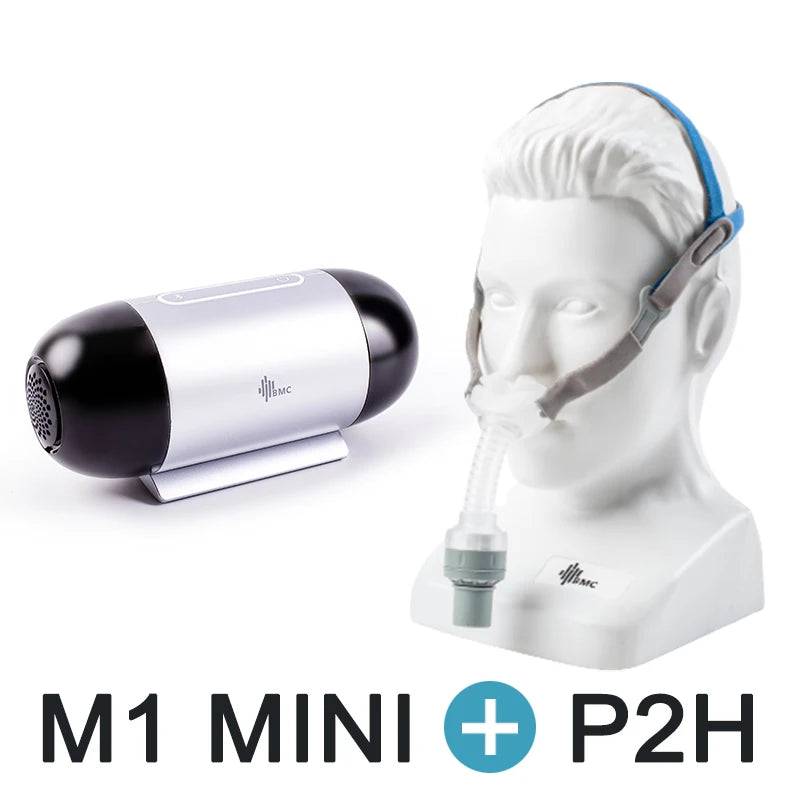 BMC M1Mini Portable CPAP Machine Auto Automatic Pressure Adjustment Travel CPAP For Severe Snoring Supports iOS/Android Apps