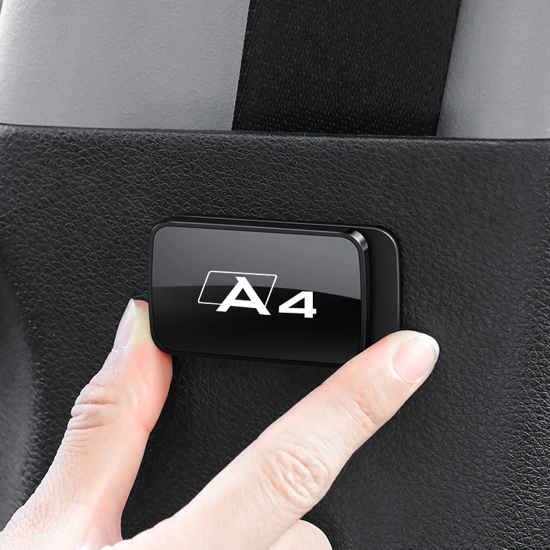 Magnetic Car Seat Belt Holder Fixing Clip For Audi Sline A3 A4 A5 A6 A7 A1 A2 A8 Q1 Q2 Q3 Q4 Q5 Q6 Q7 Q8 TT RS3 RS7 B8 Quattro