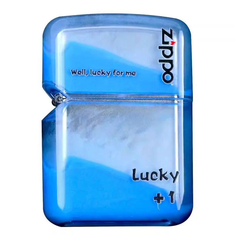 Zippo Creative Luminous Flowing Sand Oil Lighter combination, Shell Fuel Lighter unisex Windproof Collection in box