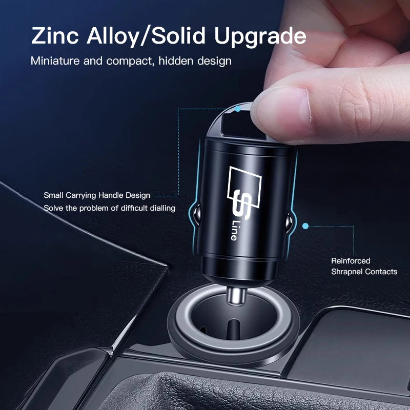Micro Car Quick Charger Vehicle Cigarette Lighter Convert Plug For Audi Sline A3 A4 A5 A6 A7 A1 A2 A8 Q1 Q2 Q3 Q4 Q5 Q6 Q7 Q8 TT