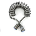 Pomme de douche WC portative autonettoyante en ABS blanc argenté, pulvérisateur de robinet pour bidet de salle de bain, buse de pulvérisation avec support et flexible pour abattant de toilettes