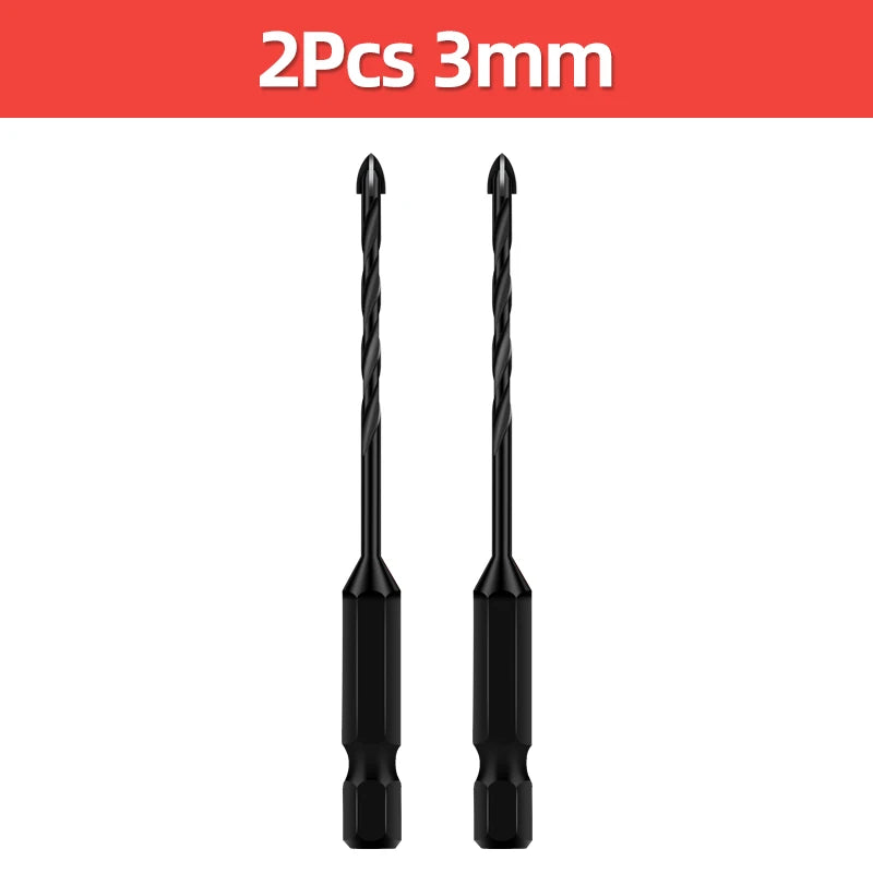 TOOLEYE Cross Hex Drill Bit Set