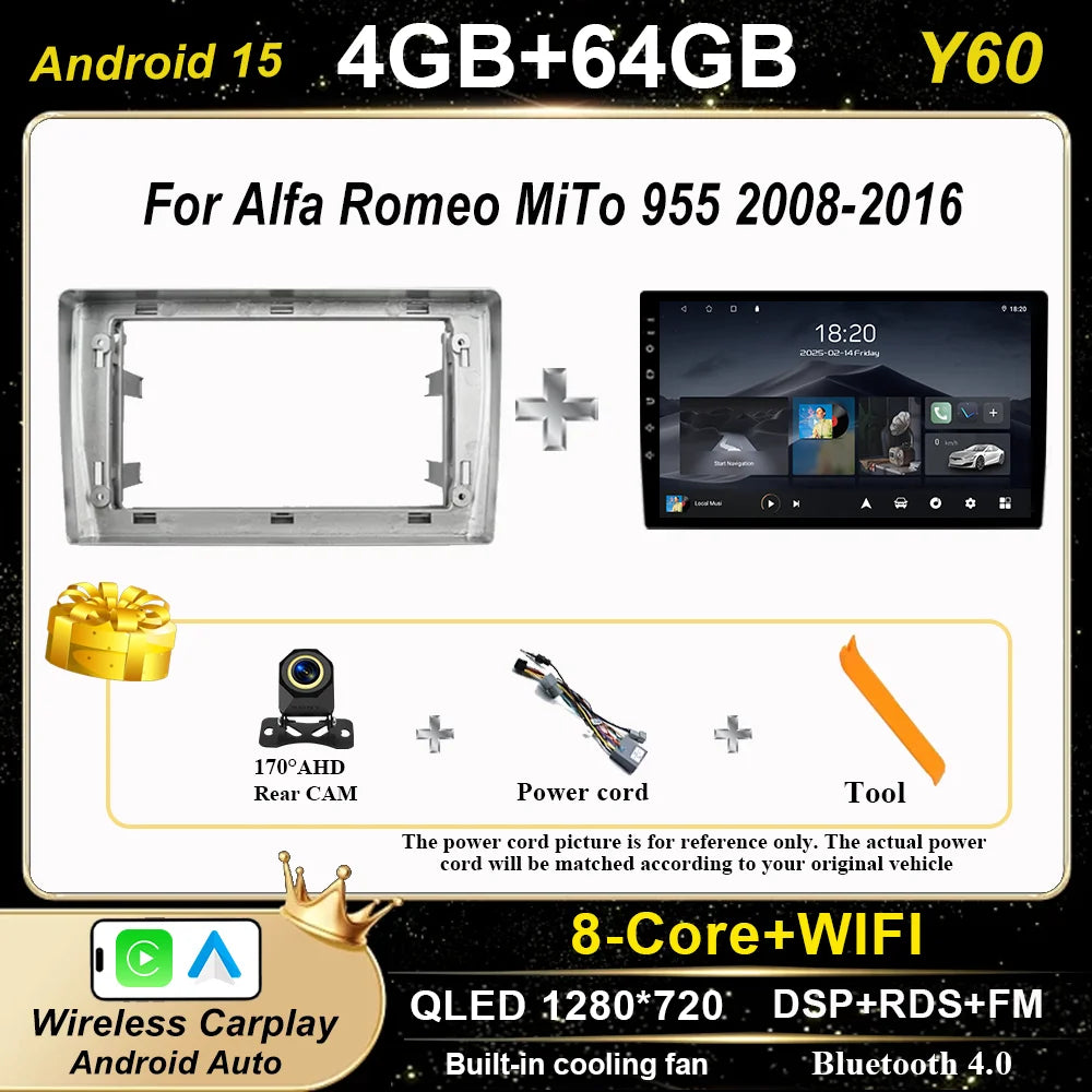 Android 15" Car Radio for Alfa Romeo