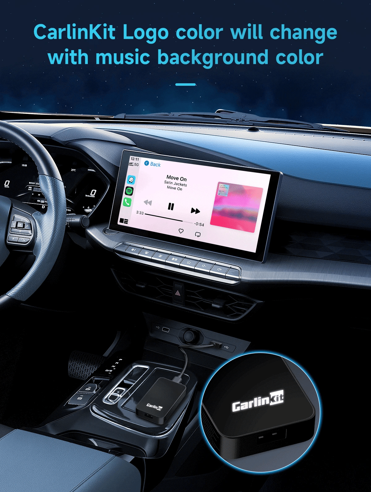 2026 CarlinKit 5.0 2Air Wireless Android Auto Box Portable CarPlay Wireless Dongle For Car Radio with Wired CarPlay/Android Auto
