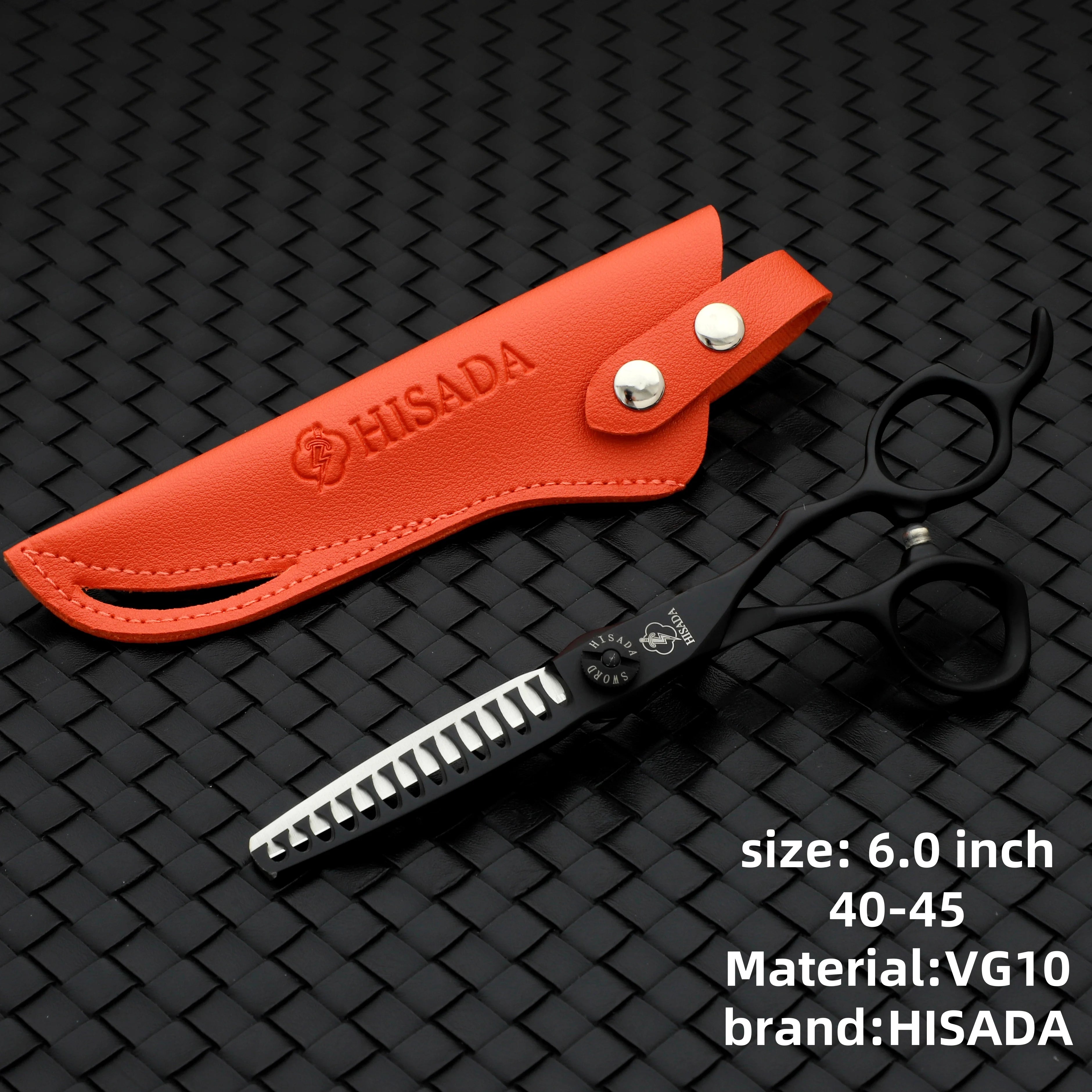 HISADA Hairdressing Scissors Professional Barber Scissors 6.0 Inch Scissors VG10 Material Professional Barber Scissors