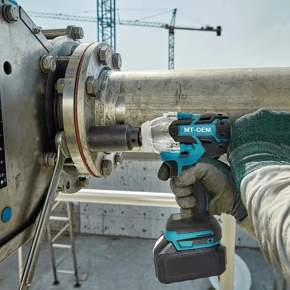 NEW 520n.M Brushless Electric Impact Wrench 1/2 In Li-on Battery For Automotive Repair Power Tools For makita 18v battery pins