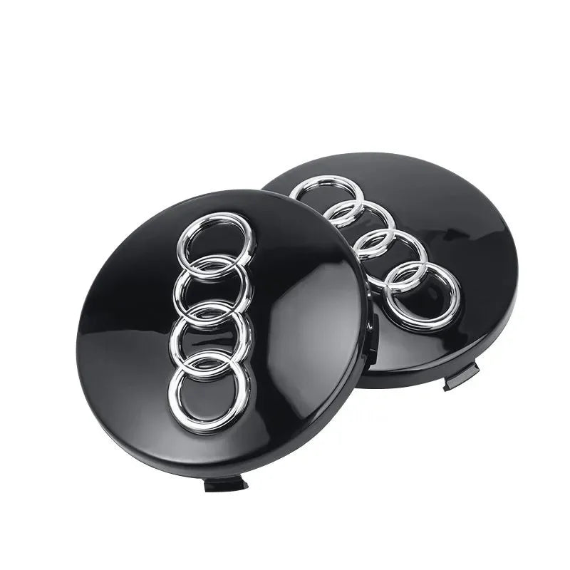 4pcs For Audi A3 A4 A5 A6 A7 A8 S4 S6 A1 A2 Q5 Suitable 60mm 61mm 68mm 69mm Automotive Wheel Hub Center Cover Replacement Badge