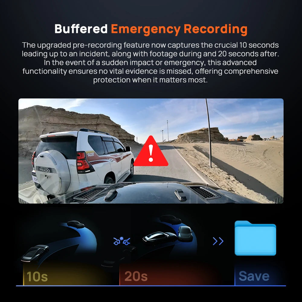 70mai 4K Omni X800 2160P HDR 60fps F1.7 Supported Dual-channel Built-in GPS ADAS Supercapacitor 4G LTE 24H Parking Surveillance