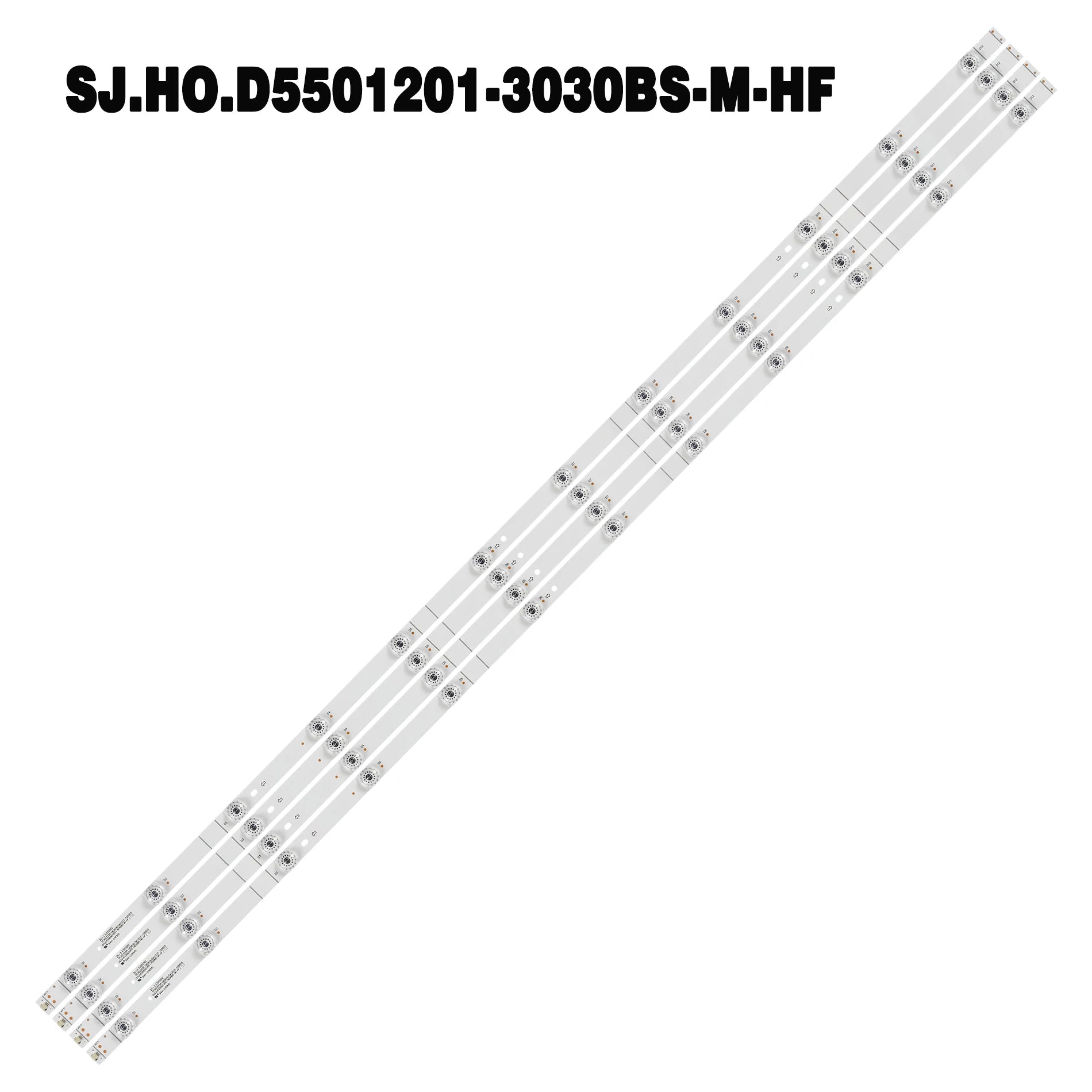 New 4pcs/Kit LED Strips for 55 TV SJ HO D5501201 3030BS M HF SJ.HO.D5501201-3030BS-M-HF 180818 PC65333A 1201969 55R6E