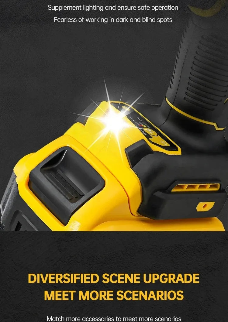Dewalt DCF892 High Torque Brushless Impact Wrench Wireless Electric Tool 20V Battery Cordless Power for Home Improvement