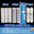 Lot de 2 ans de cartouches filtrantes pour purificateur d'eau RO 1000G à haut débit