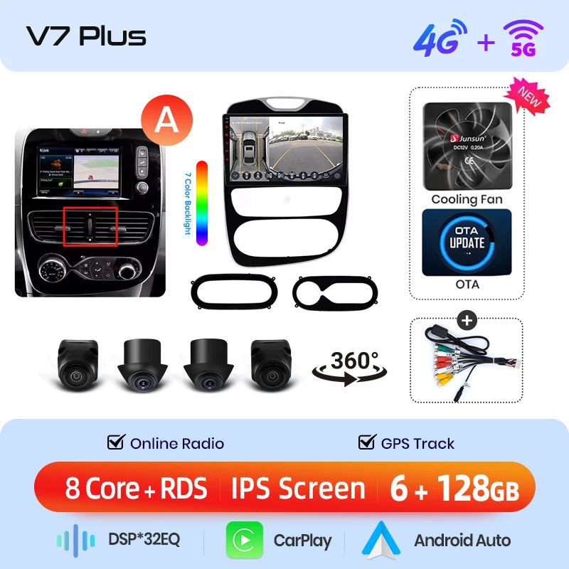 Junsun Wireless CarPlay Car Radio Renault