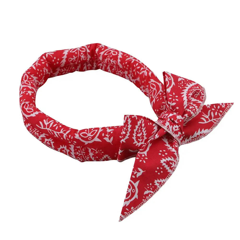 Pet Cooling Ice Scarf Cool Ice Towel Heatstroke Dogs Cats Ice Collar Adjustable Cat Collar Bib prevent heat stroke Dog Supplies