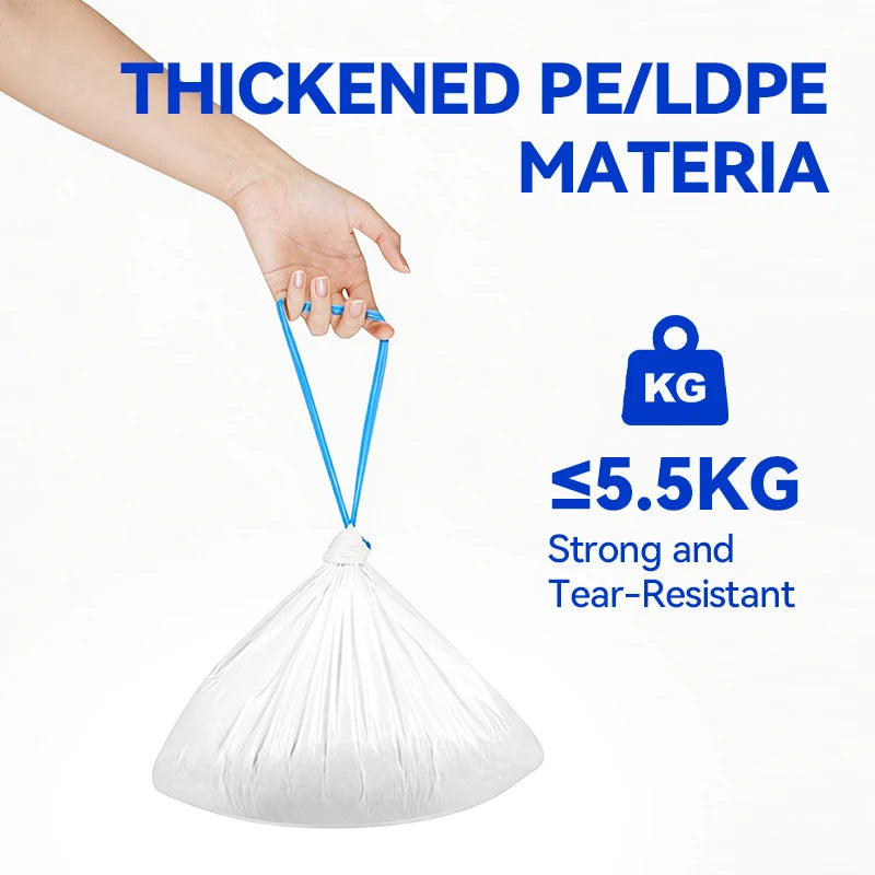 20/60/150pcs Pokpaw EPI Oxo-biodegradable Poop Bags for Tonepie Automatic Cat Litter Box, Self-cleaning Toilet Waste Bags