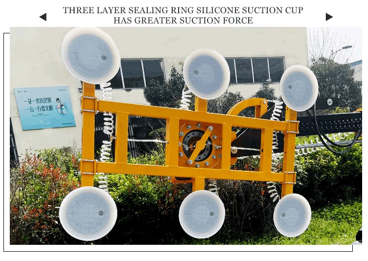 Customize Vacuum Lifting Suction Cups 600kg 800kg Electric Glazing Robot Vacuum Suction Cup Glass Lifter for Installing Windows