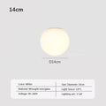 Plafonnier LED moderne Boule en verre blanc applique murale Minimaliste salle de bain Balcon Chambre Lumière d'entrée Luminaire Éclairage intérieur