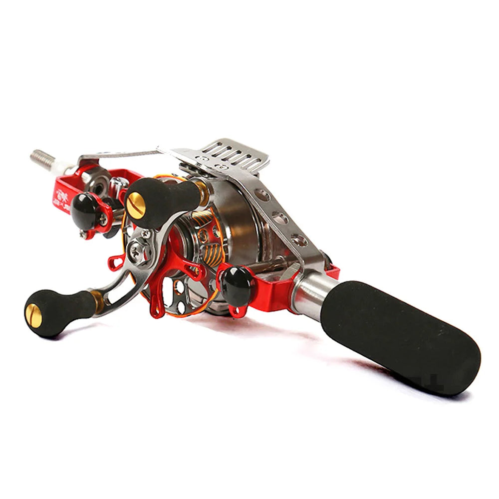 Automatic Discharge All-Metal Body Hollow Fishing Reel DIY Modification Wire-speed Play in The Inner Alignment for Most Hand Rod