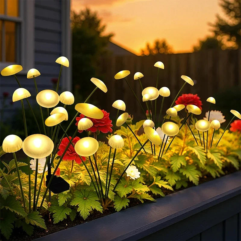 Outdoor Solar Firefly Reed Lights 6LED Swing Lamp Waterproof Pathway Lawn Street Garden Decoration Landscape Lighting