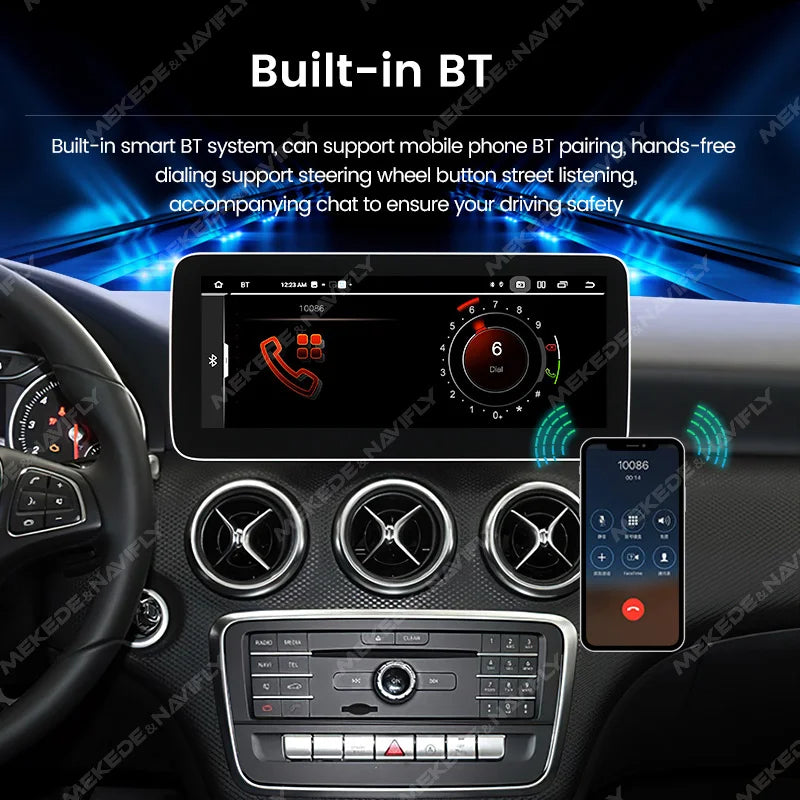 Android 14 Car Radio Wireless CarPlay For Mercedes-Benz A-Class W176 GLA X156 CLA C117 G Class W461 W463 DSP WIFI GPS Multimedia