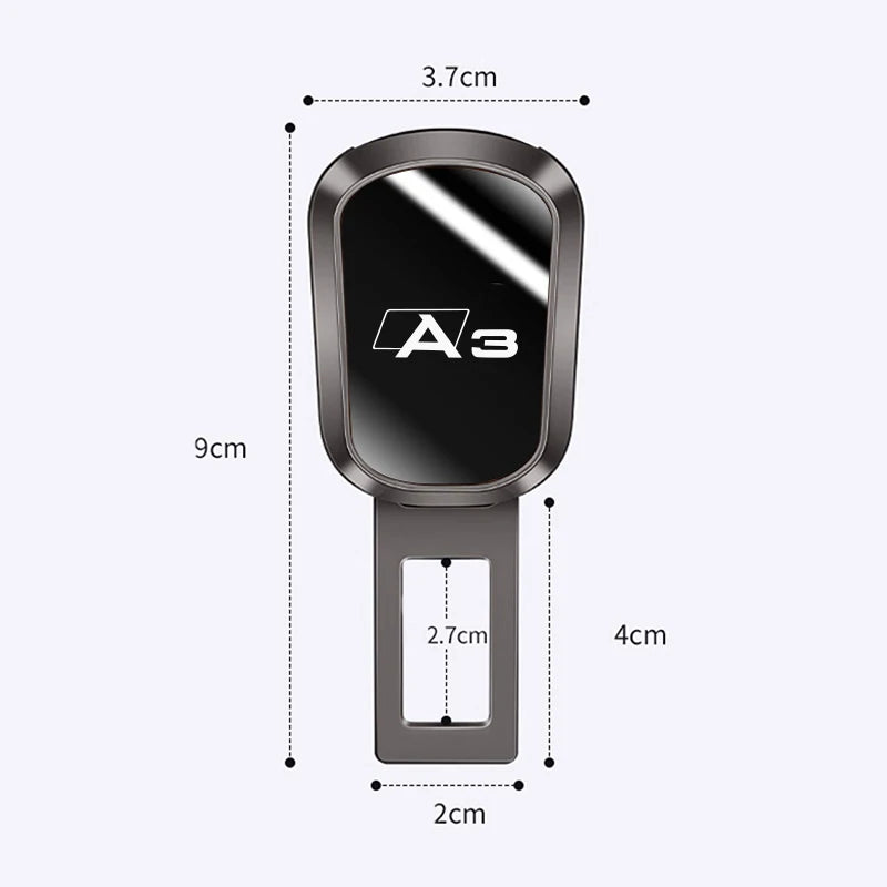 Metal Car Seat Belt Extender Safety Strap Clip For Audi A3 A4 A5 A6 A7 A1 A2 A8 Q1 Q2 Q3 Q4 Q5 Q6 Q7 Q8 TT RS3 S5 B8 B9 Quattro