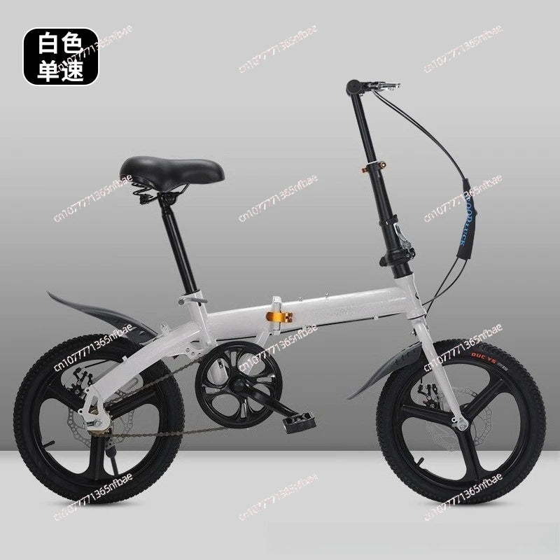 20 Inch Folding Bike for Adults – Lightweight 7-Speed Bicycle for Students Men Women Gift