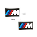 For BMW M Performance E84 E87 X5 E70 F25 E90 E91 F01 F02 E60 E61 F10 F15 F30 M3 M5 E64 4pc Car Sticker Steering Wheel Hub Decals