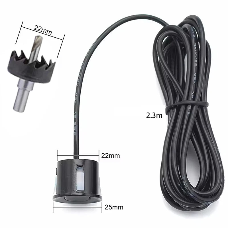 FirstSafe Factory CVBS AHD Video Parking 4 Sensors Car Reverse Backup Rear Buzzer Radar Monitor System Support Android System