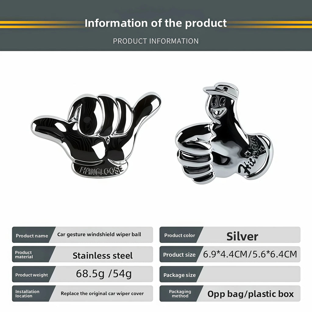1 pcs Stainless Steel Car Rear Wiper Delete Kit Plug Cap Universal Car Accessories Decoration Rear Windshield Wiper Decorations