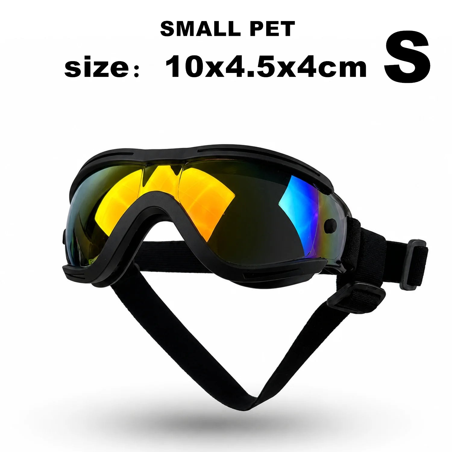 Pet Adjustable Dog Goggles Sunglasses Anti-UV Sun Glasses Eye Wear Protection Black Widely Used Dog Sunglasses Pet Dog Supplies