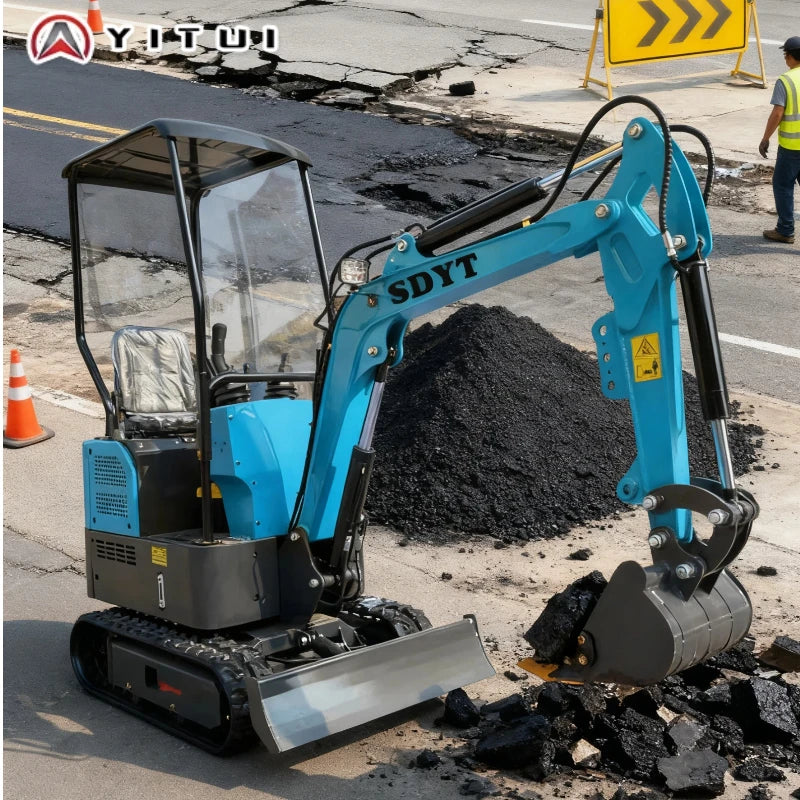 1.2 Ton Mini Excavator Epa Euro5 Small Crawler Digger Machine For Garden Mini Digger Reinforced Chassis For Home Use
