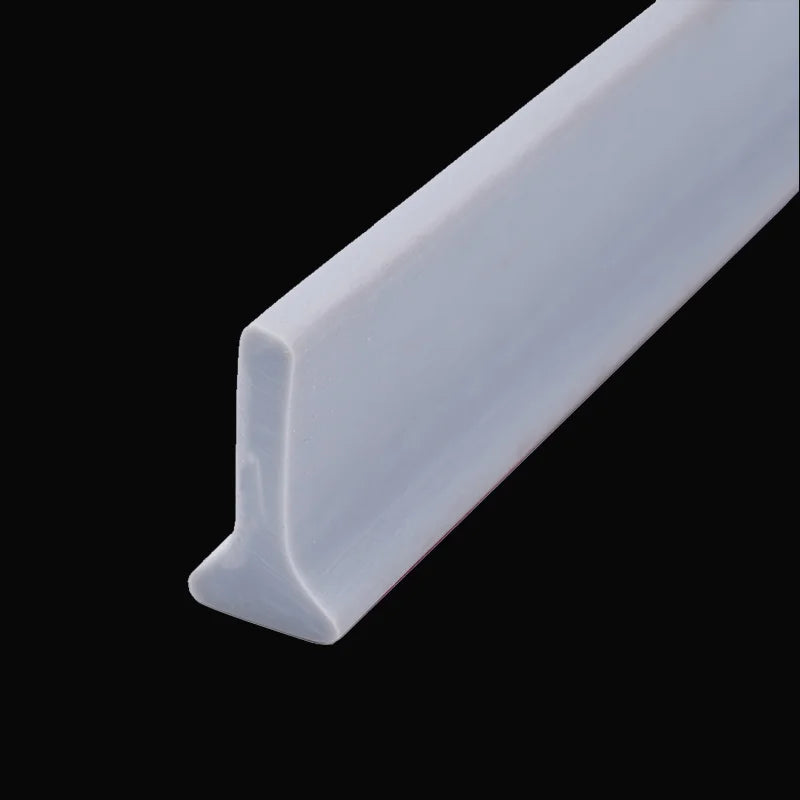 Barrière de douche en silicone en caoutchouc, Bande d'étanchéité de salle de bain étanche, Bande de rétention d'eau pliable, Bande d'étanchéité de bas de porte