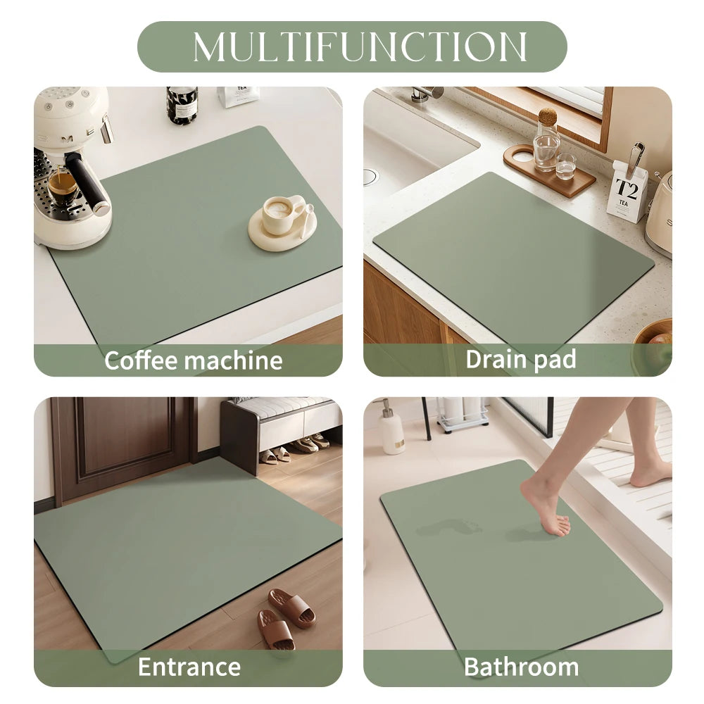 Bathroom Absorbent Mat Diatom Mud Shower Non-slip Floor Mat Toilet Dirt-Resistant Mat Shower Room Door Entrance Mats banho