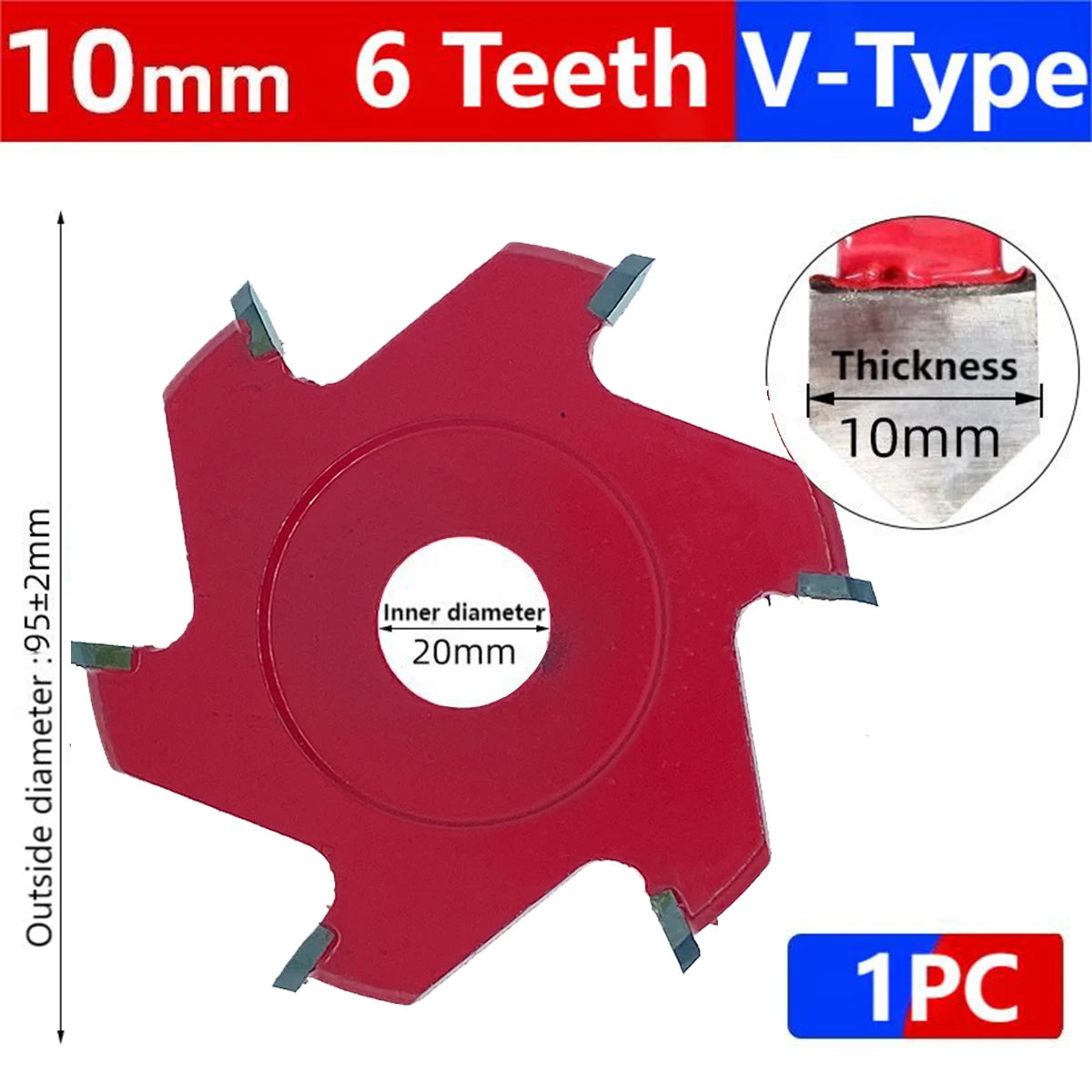 U/V-type 6/8/12 Teeth Cutting Blade