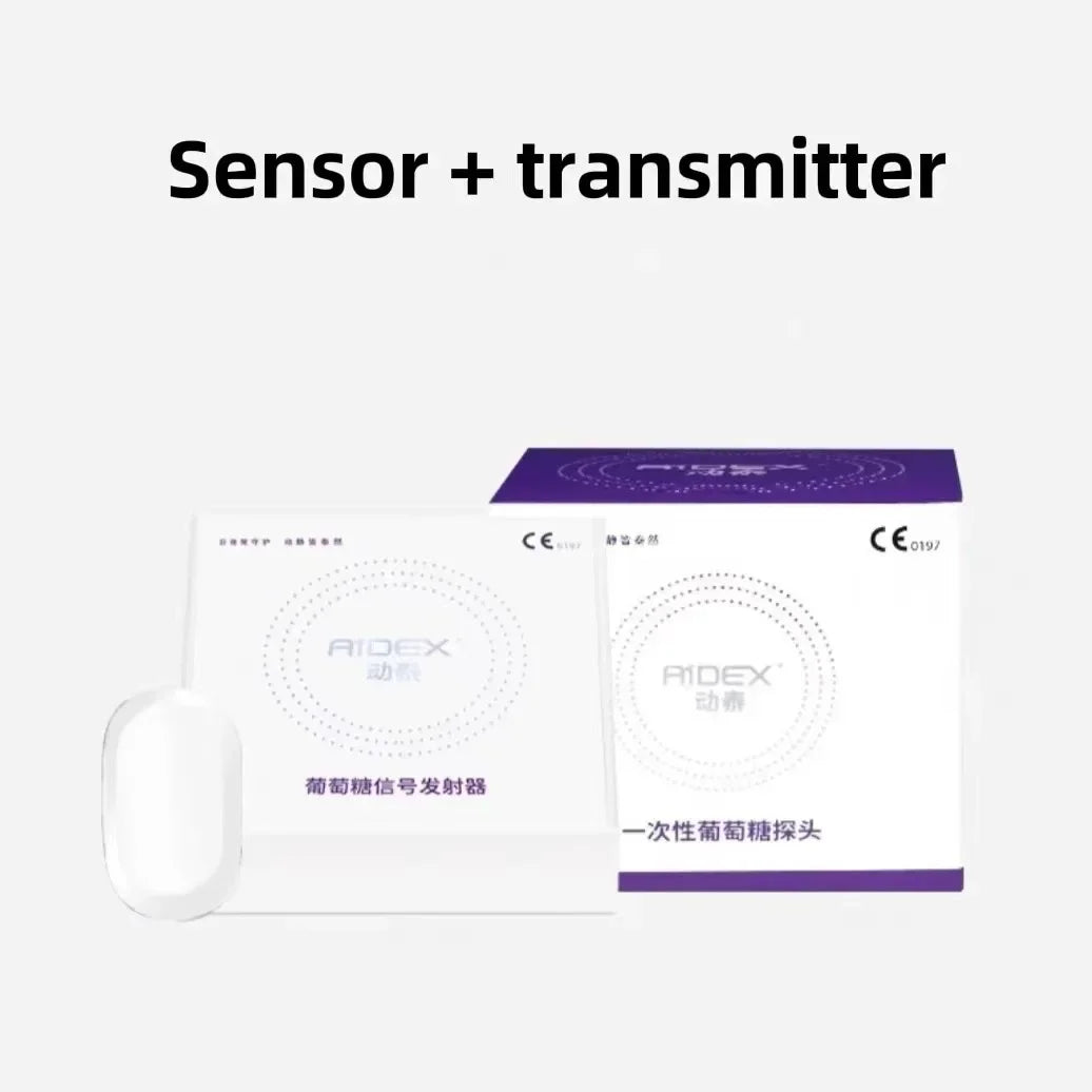 Dynamic Blood Glucose Monitoring CGMS 24h Realtime Monitor Scan Free Multilingual System Remote Monitoring