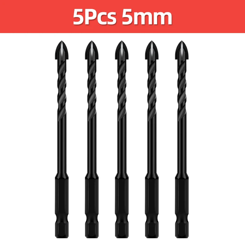 TOOLEYE Cross Hex Drill Bit Set