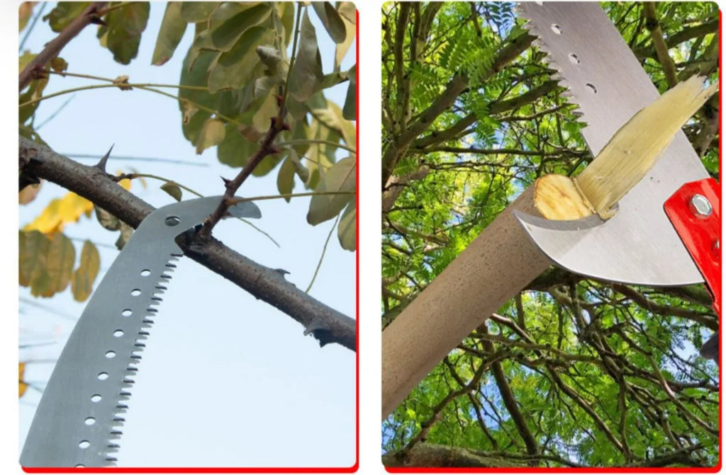 3 M long telescopic rod pruning saw portable garden fruit tree pruning tool multi-functional high altitude high branch saw