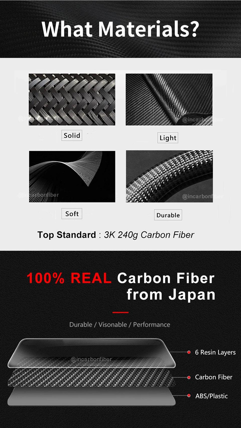 ICF Carbon Fiber Steering Wheel For Audi A3 A4 B9 RS3 S3 RS4 S4 A5 S5 Customized Suede Leather