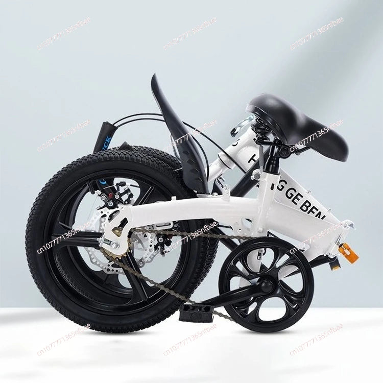 20 Inch Folding Bike for Adults – Lightweight 7-Speed Bicycle for Students Men Women Gift