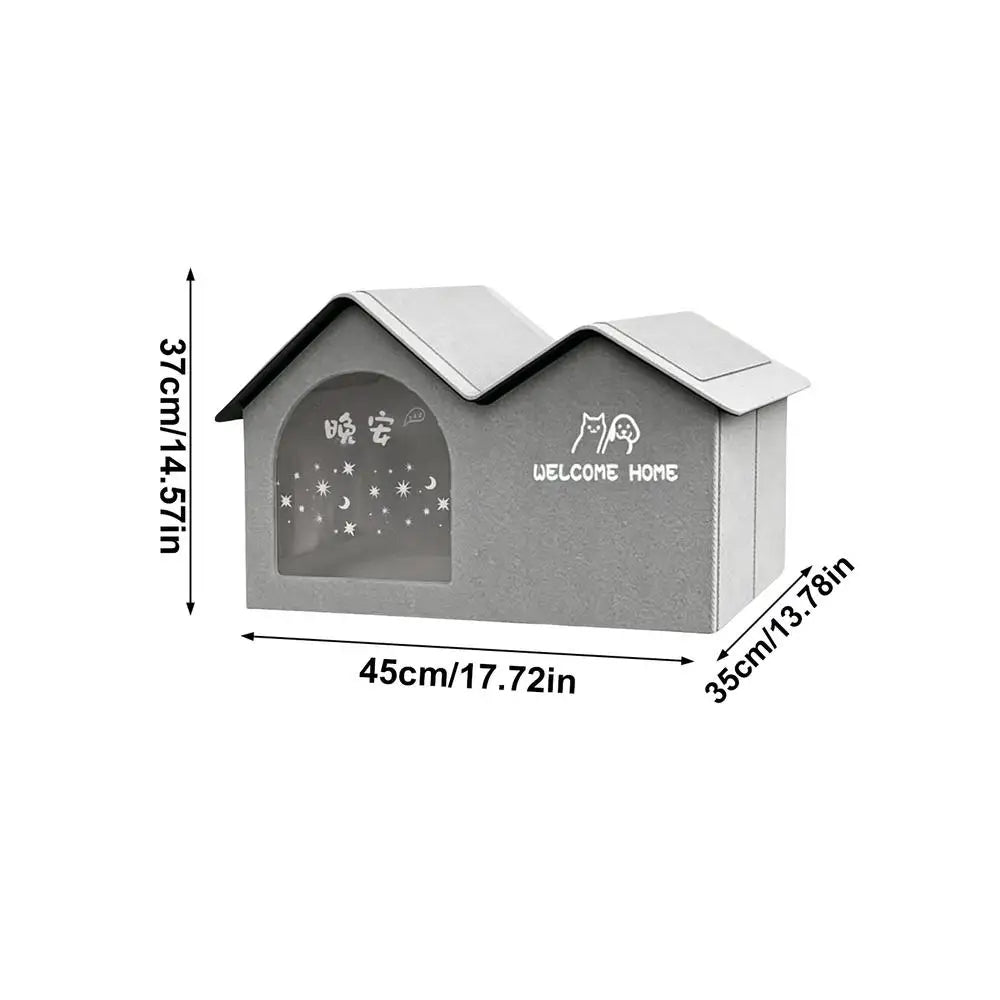 Pet Cooling Ice House Air Conditioning Bed Summer Cooling Tool Cat Dog Nest Four Season for Small Middle Pet Ice House