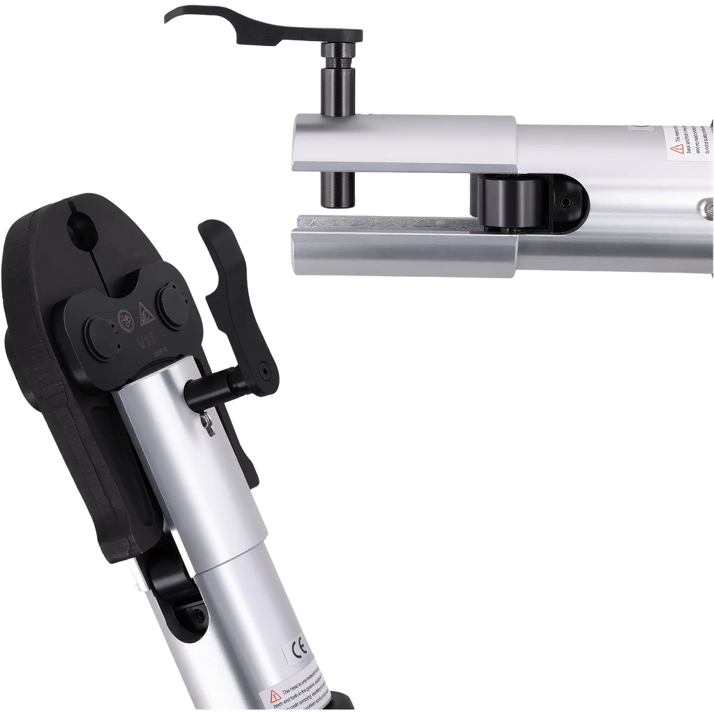 Podofo Electric Pipe Crimping Tool for TH16/20/25/26/32mm+V12/15/18/22/28mm+U16/20/25/32mm Battery Compression Tool with Jaws