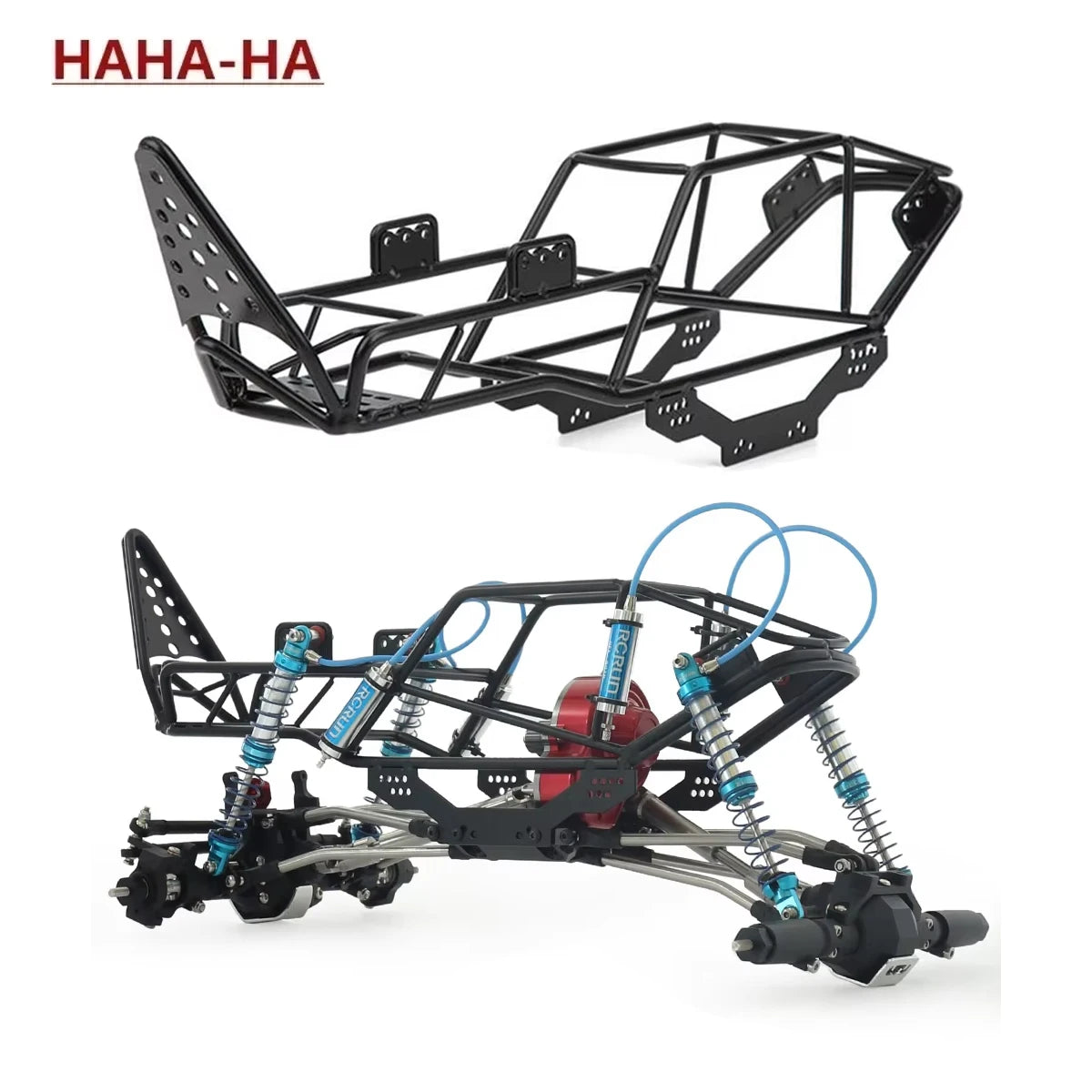 DIY Roll Cage Truck Full Tube Frame Metal Chassis Body Roll Cage for 1/10 RC Crawler Axial SCX10 Upgrade Parts