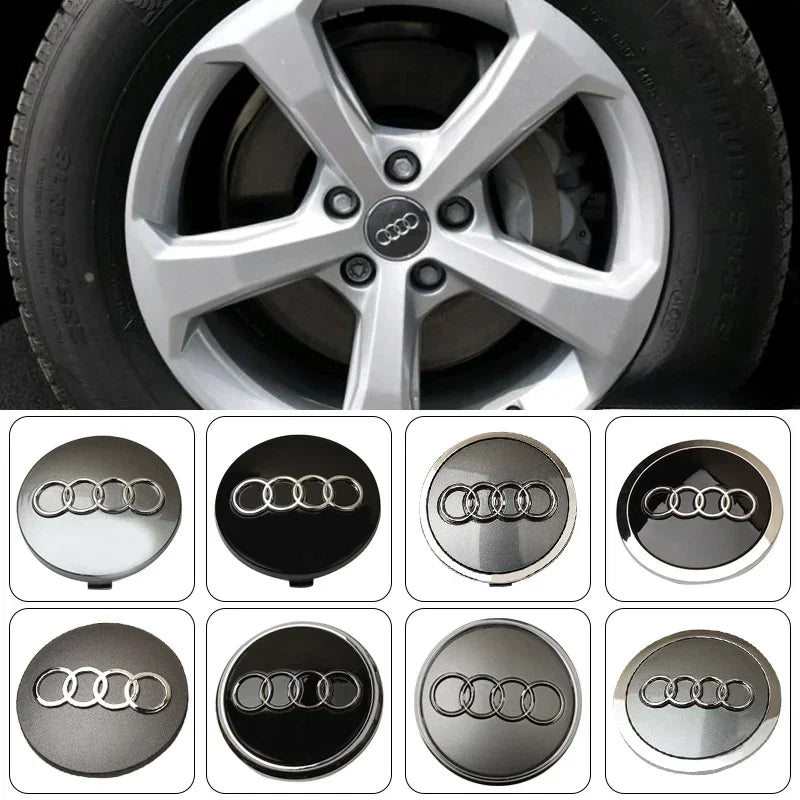 4P 60mm 61mm 68mm 69mm Car Styling Wheel Center Cap Hub Covers Badge 4B0601170 For Audi A3 A4 A5 A6 A7 A8 S4 S6 Car Accessories