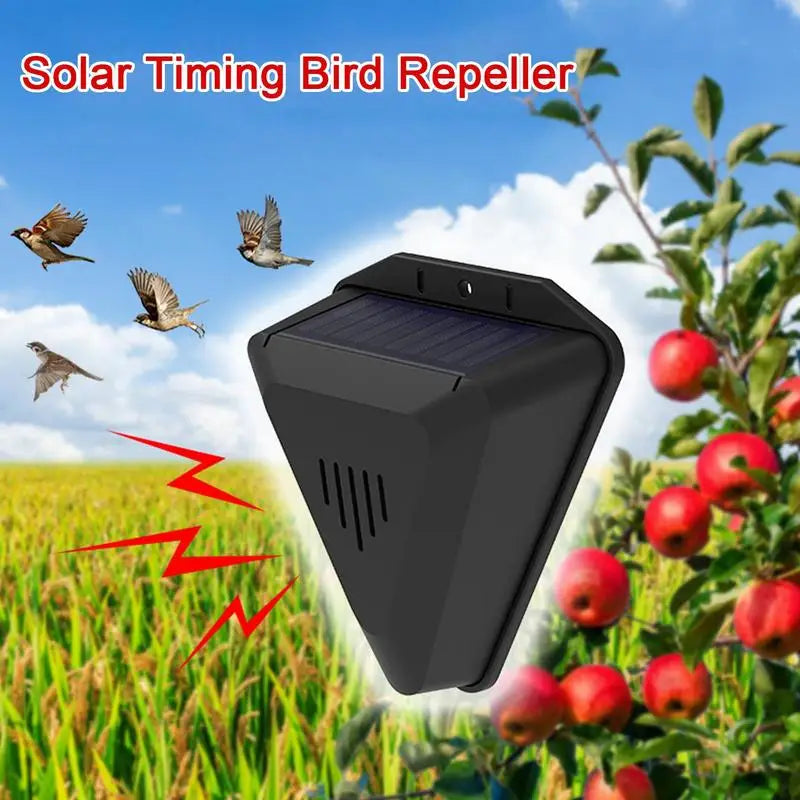 Solar Animal Repellents with 13 Kinds of Sound Playback Repelling Animals Alarm Repeller Outdoor Bird Repeller Solar Powered
