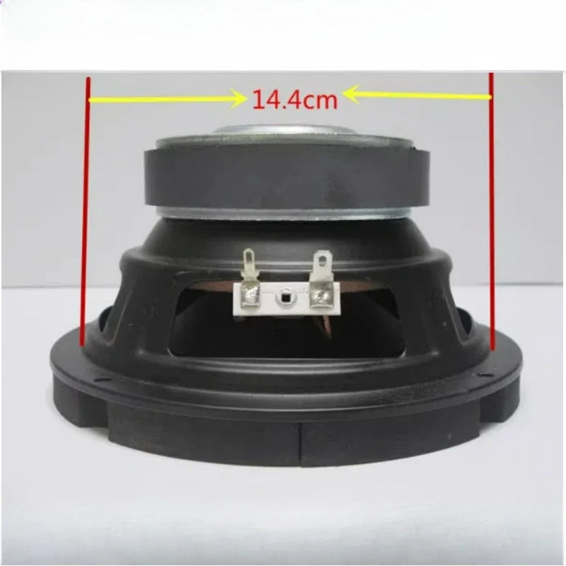 SOTAMIA 1PC Caisson de basse 6,5 pouces 4 Ohm 200W Haut-parleur en carton pour Home Cinéma Haut-parleur intelligent Modification de mise à niveau de caisson de basse de voiture