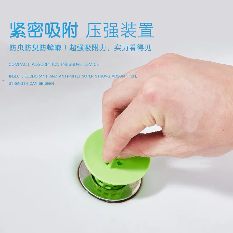 1pc Bouchon de vidange de baignoire anti-colmatage, Drague d'égout de cuisine, Bouchon de cheveux, Filtre de tuyau de vidange, Protection anti-blocage, Accessoires de salle de bain à domicile