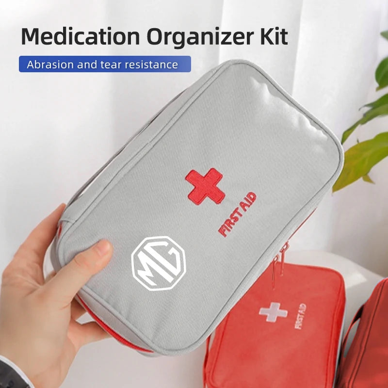 Car Portable Medicine Kit Outdoor First Aid Supplies Bag For Morris Garages MG 6 3 5 7 TF ZR ZS HS GS GT Hector RX5 RX8 Gundam