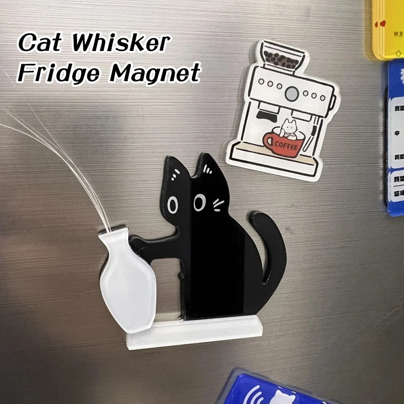 Cat Accessories Cat Whiskers Collector Cats Hair Storage Box Cute Cats Refrigerator Magnet Accessories for Cats
