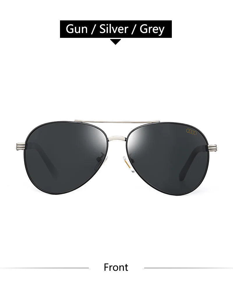 For audi High end luxury men driving polarized sunglasses, brand luxury design anti glare, men women Driver goggles gentlemanly