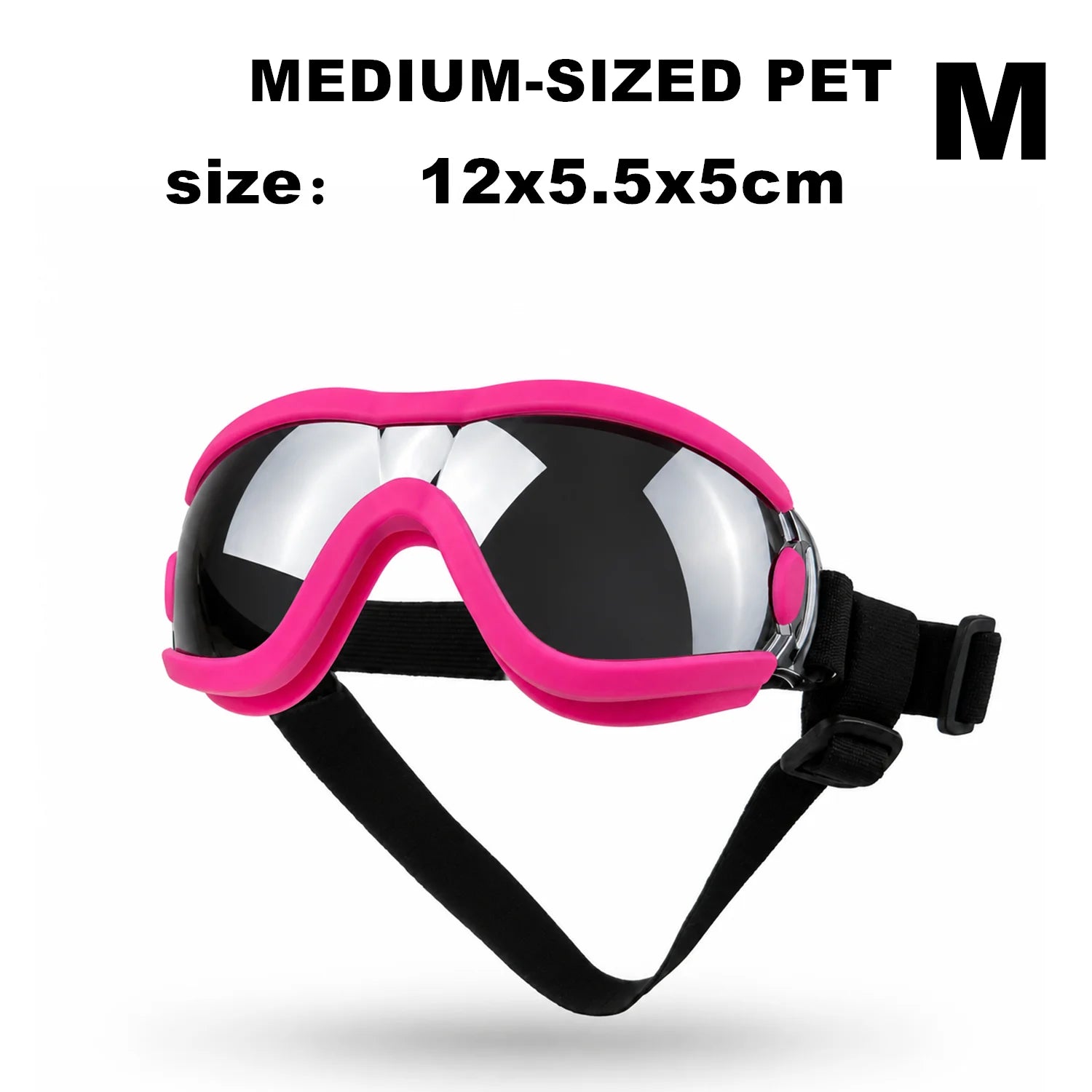 Pet Adjustable Dog Goggles Sunglasses Anti-UV Sun Glasses Eye Wear Protection Black Widely Used Dog Sunglasses Pet Dog Supplies